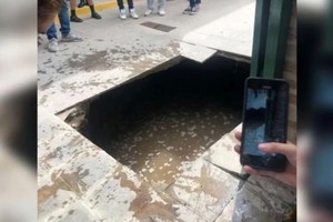 Todos terminaron tapados por líquidos cloacales