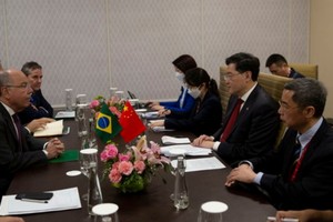 Los ministros de Relaciones Exteriores, Mauro Vieira y Qin Gang, mantienen diálogo hace semanas. Crédito: Ministerio de Relaciones Exteriores de China
