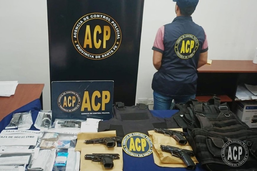 Los elementos secuestrados. Crédito: AIC