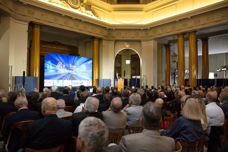 La conferencia “Desafíos de la gobernabilidad en Argentina”, se realizó  en la Bolsa de Comercio de Buenos Aires.