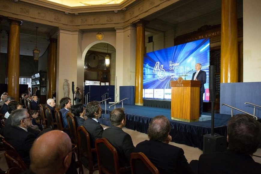 La conferencia “Desafíos de la gobernabilidad en Argentina”, se realizó  en la Bolsa de Comercio de Buenos Aires.