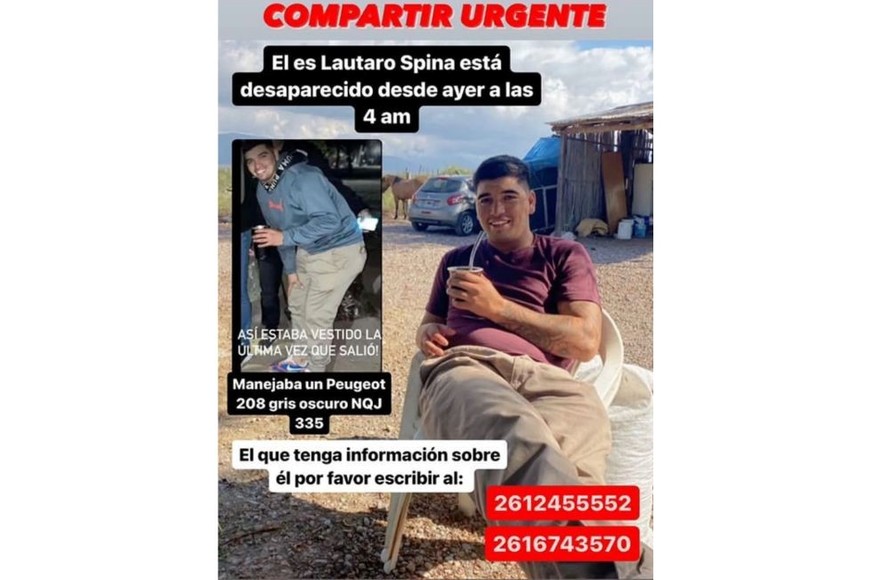 El pedido de paradero que circuló por las redes