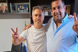 En el despacho de Busatto, con Reutemann. ¿Juntos?