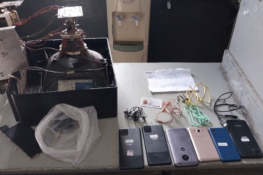 El escáner en funcionamiento con el televisor.