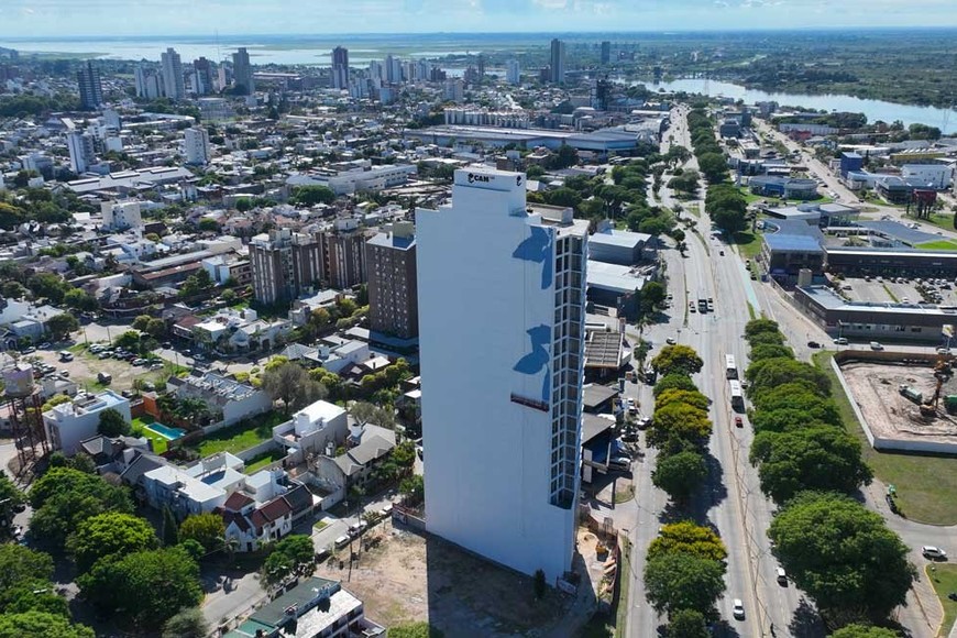 Mural Messi . Crédito: Fernando Nicola