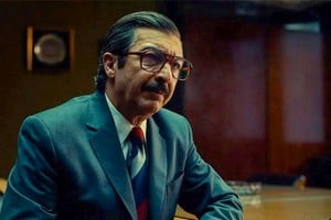 Ricardo Darín como Julio César Strassera, el fiscal del Juicio a las Juntas, en una escena del filme “Argentina, 1985”, de Santiago Mitre.