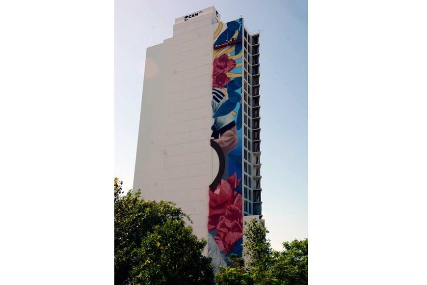 Mural Messi . Crédito: Luis Cetraro