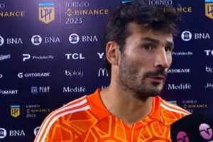 Javier García, arquero de Boca.