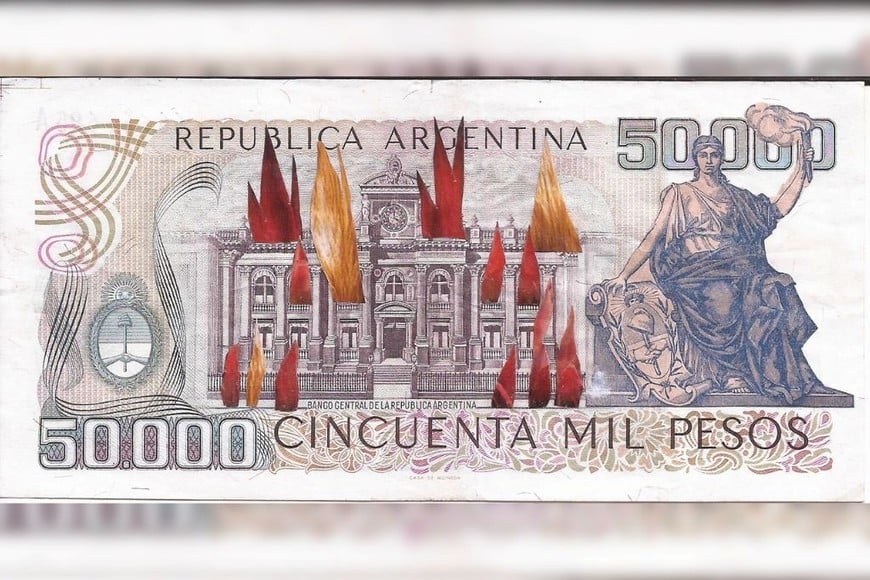 Muestra "+Valor, Billetes, Variaciones, y Diseño", del reconocido artista plástico rosarino Julio Rayón.