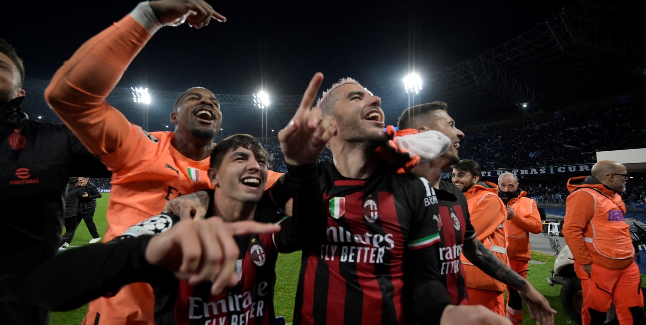 Milan dio el batacazo: empató con Napoli y avanzó a semifinales de la Champions League