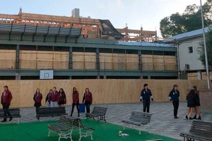 Los alumnos regresaron a las clases, para lo cual el Colegio dispuso reubicaciones temporales de algunos cursos en los espacios del edificio.