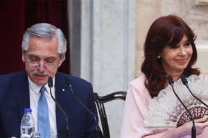 La última vez que se mostraron en público el presidente y la vice, en el acto de apertura de sesiones en el Congreso.