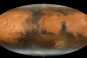 ueva perspectiva de Marte con su mapa global