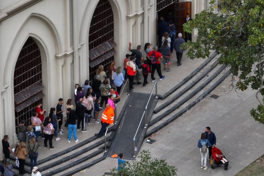 Así se vio desde el aire la 124° Peregrinación Arquidiocesana a la Basílica de Guadalupe. Crédito: Fernando Nicola