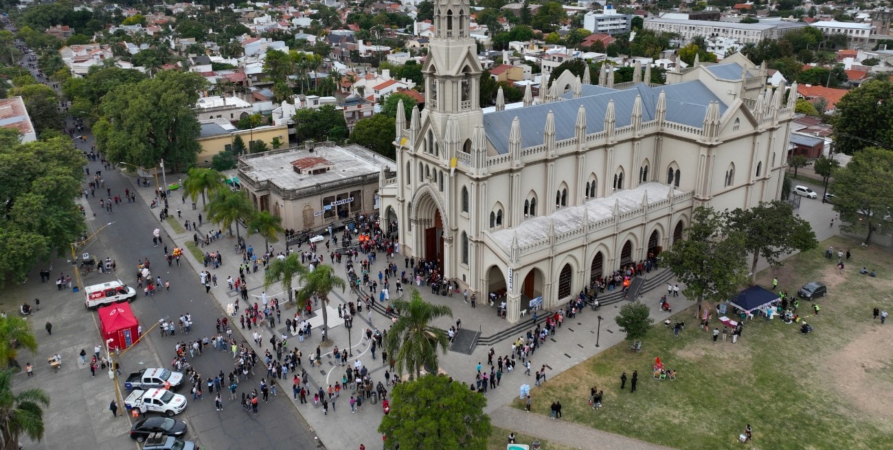 La fe por la Virgen de Guadalupe desde el drone de El Litoral