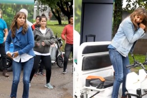 María Laura Paz Posse en el spot.