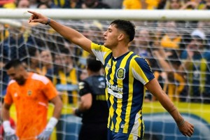 Veliz anotó este domingo ante Boca. Crédito: Olé