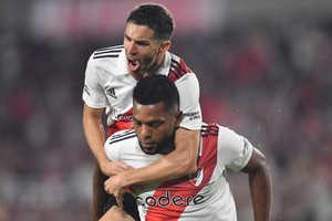 Borja anotó el segundo de River ante Independiente. Crédito: Maximiliano Luna / Télam
