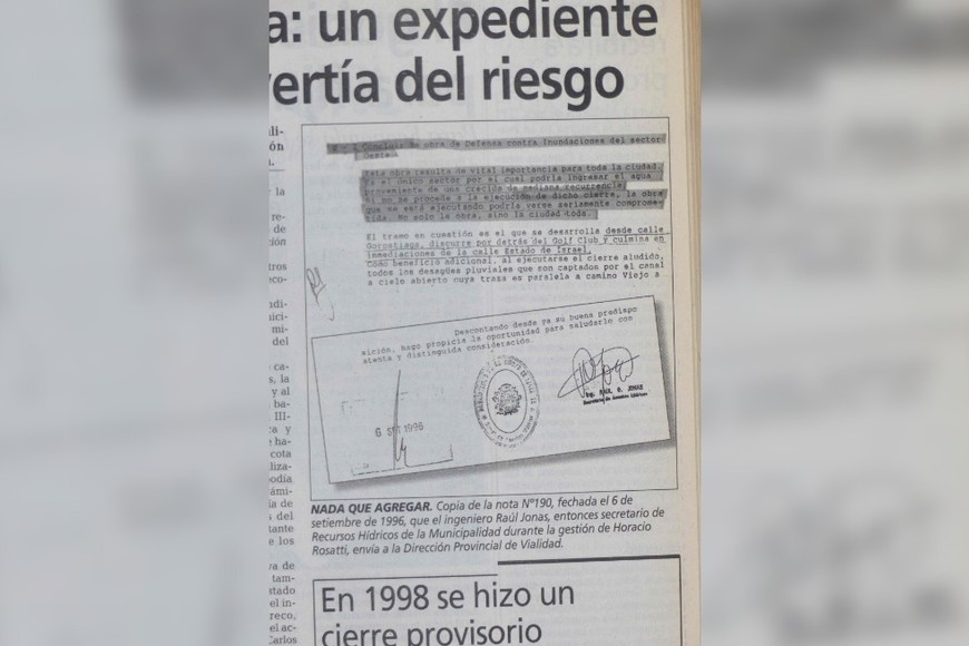 Copia del expediente publicado el 6 de junio de 2003. Crédito: Flavio Raina
