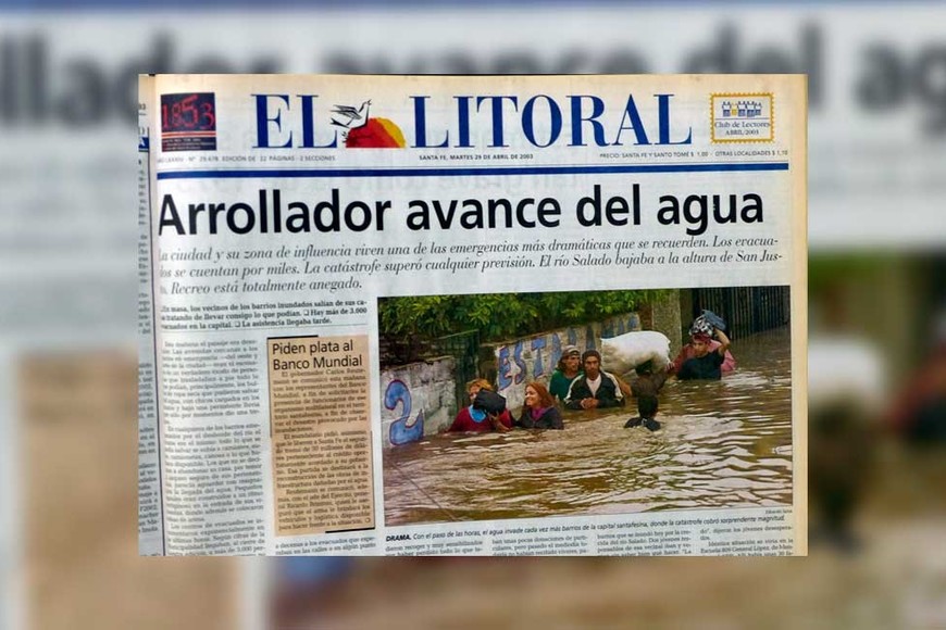 La tapa de El Litoral, aquel martes trágico para la ciudad capital.