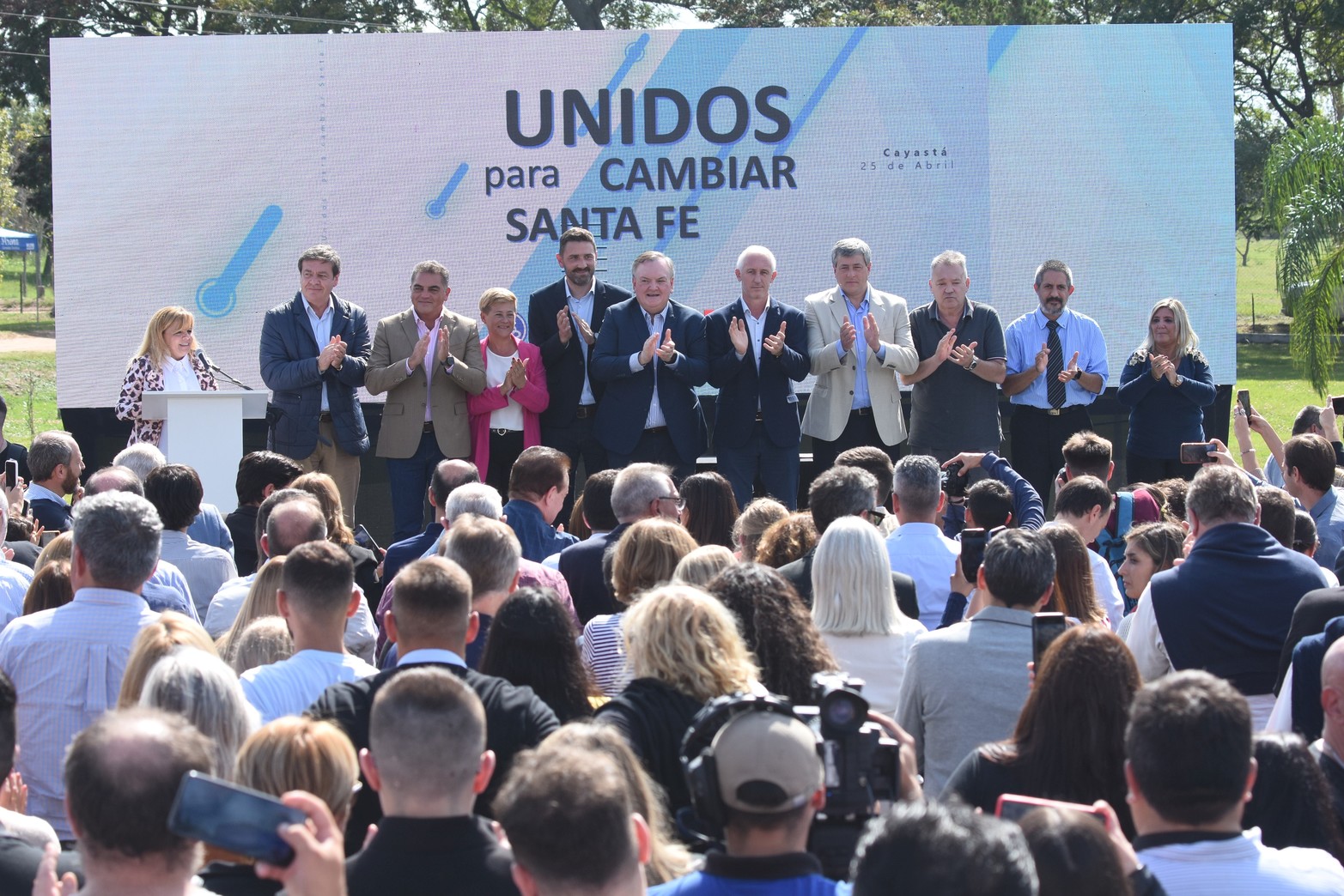 La presentación fue en el complejo Punta Arena de Cayastá, localidad donde se realizó la primera fundación de Santa Fe. Foto: Mauricio Garín