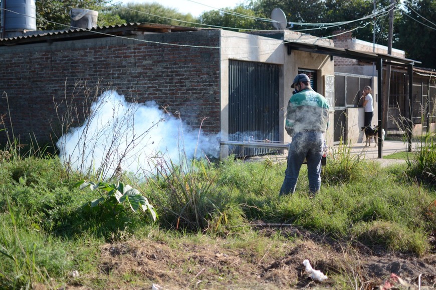Las tareas de fumigación se deben realizar de forma controlada. Archivo.
