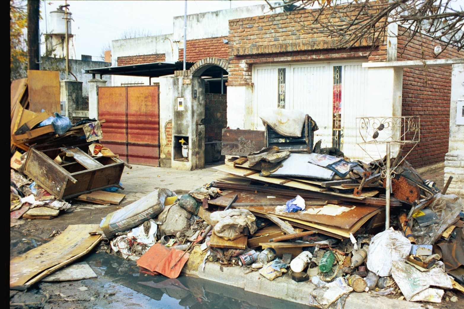 Una de las tristes imágenes que dejó volver a casa.