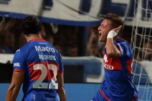 El festejo de gol de Retegui.