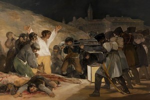 En el cuadro, un grupo de civiles son fusilados por militares franceses. Foto: Museo del Prado
