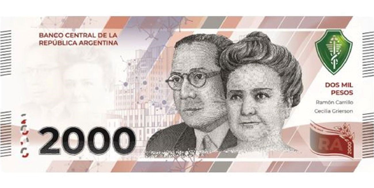 ¿Tiene un error el nuevo billete argentino de $ 2.000?