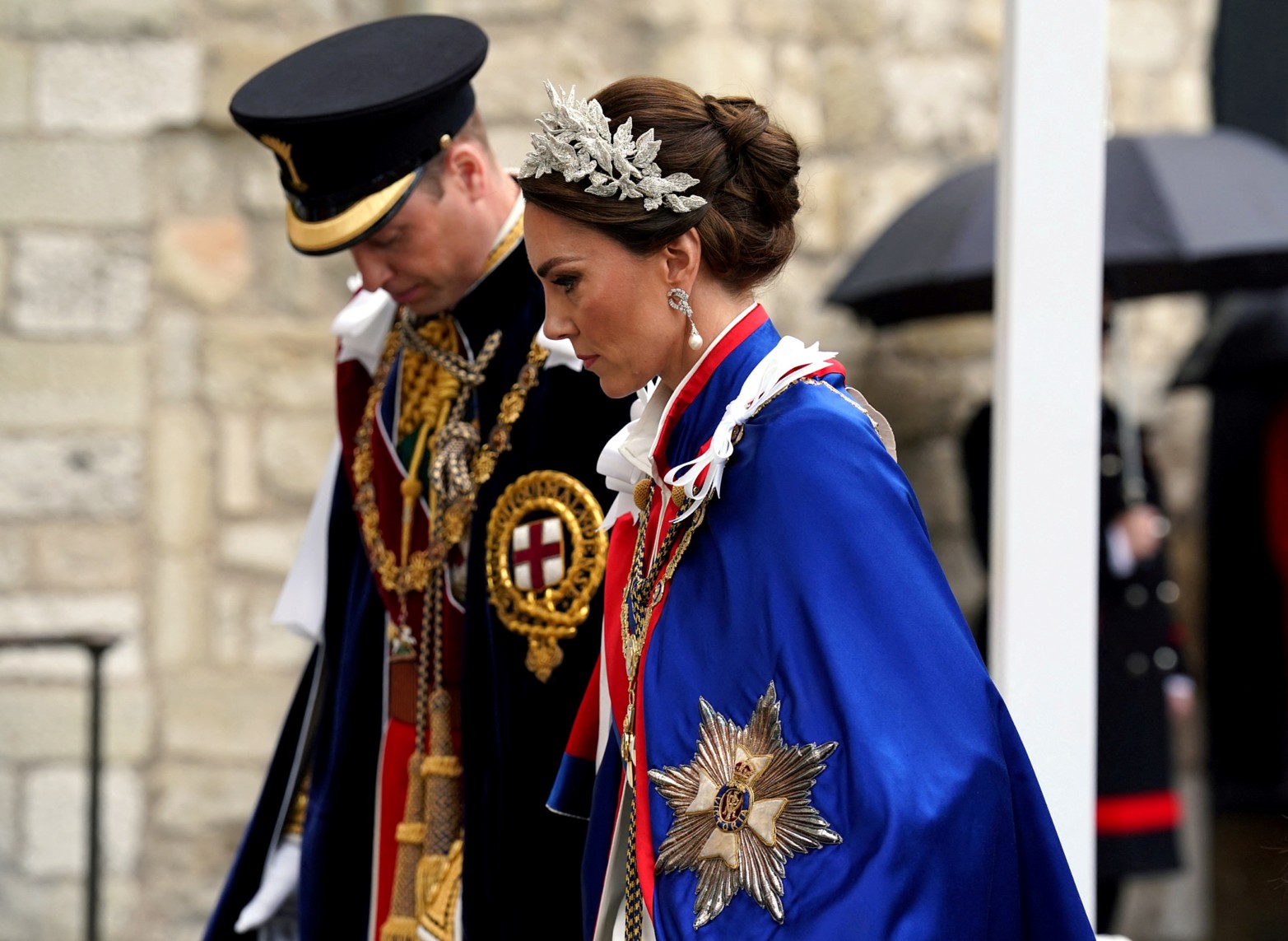 El príncipe y la princesa de Gales llegaron a la Abadía de Westminster