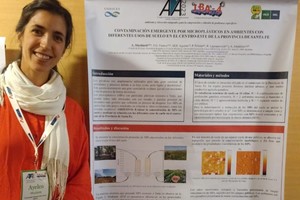 La Ingeniera Ambiental Ayelén Muchiutti.