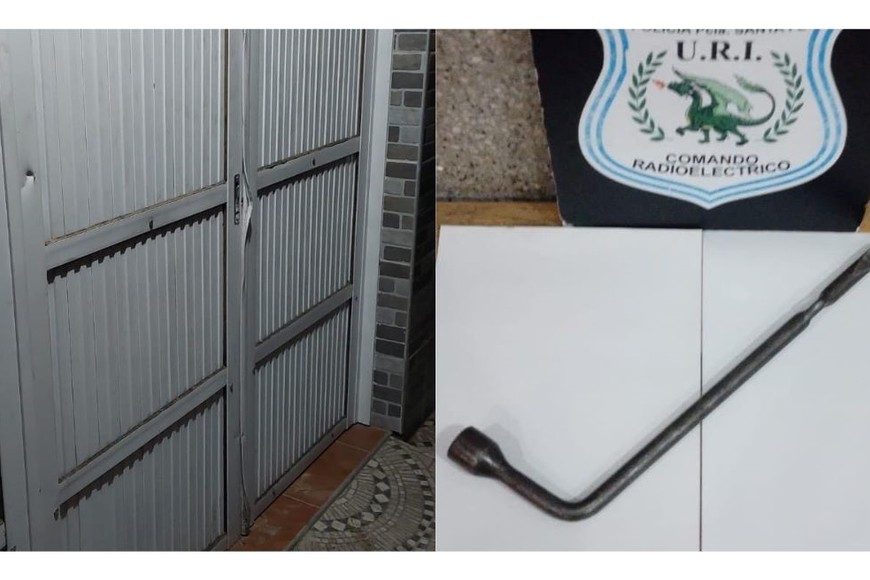La llave de hierro que fue secuestrada en poder de los ladrones. Crédito: El Litoral.