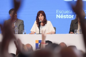 La vicepresidenta Cristina Fernández de Kirchner. 