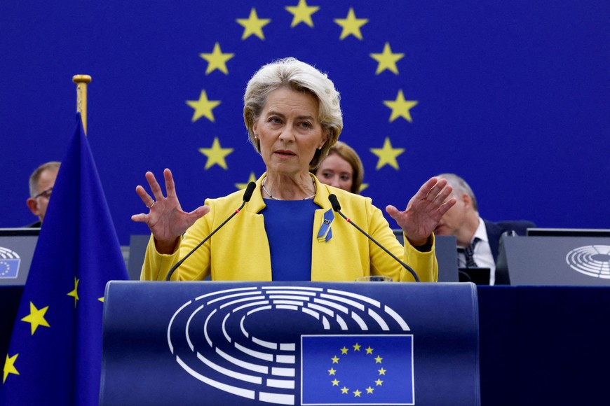 Ursula von der Leyen, presidenta de la comisión de la Unión Europea. Crédito: Yves Herman / Reuters