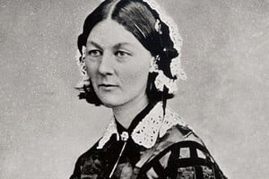 Retrato de Florence Nightingale. Gracias a ella, se establecieron métodos estadísticos de servicios sanitarios y epidemiología.