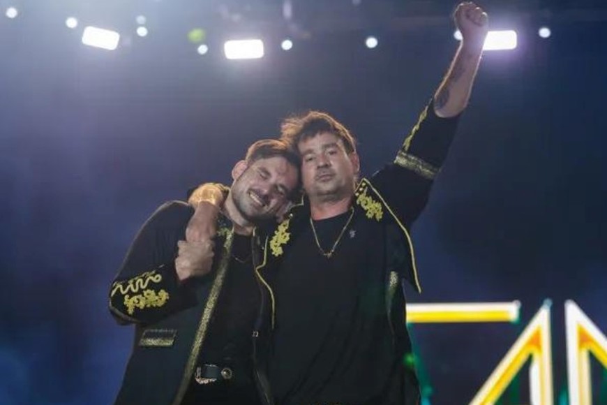 Chano y Bambi Moreno Charpentier en el Lollapalooza 2023.