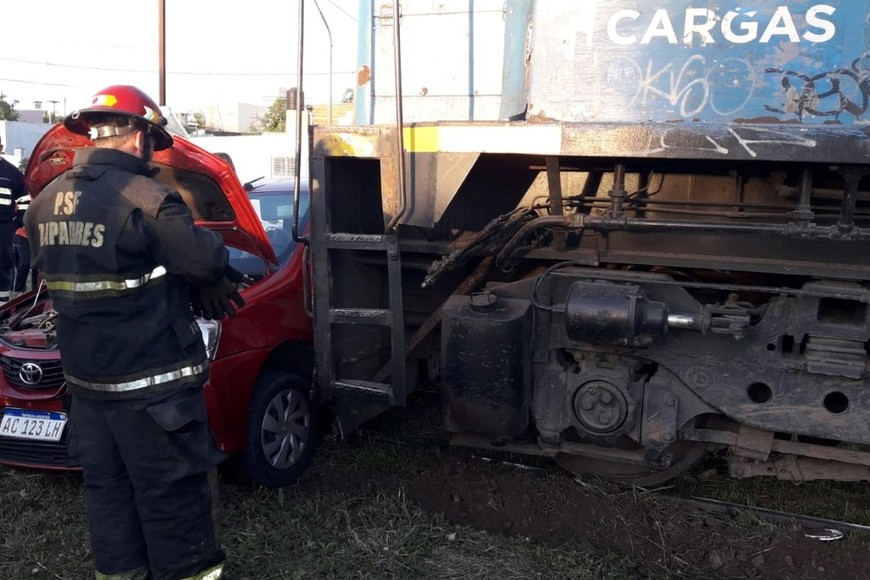 Brutal choque en Guadalupe Oeste.