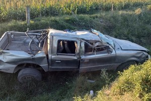 El vehículo que protagonizó el accidente.