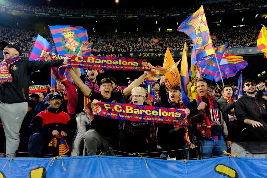 Soccer Football - Copa del Rey - Semi Final - Second Leg - FC Barcelona v Real Madrid - Camp Nou, Barcelona, Spain - April 5, 2023
Barcelona fans are seen in the stands before the match REUTERS/Nacho Doce