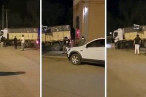 La secuencia fue filmada por los testigos.