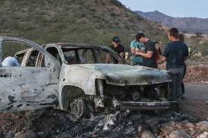 Uno de los automóviles de la familia LeBarón atacados en 2019.