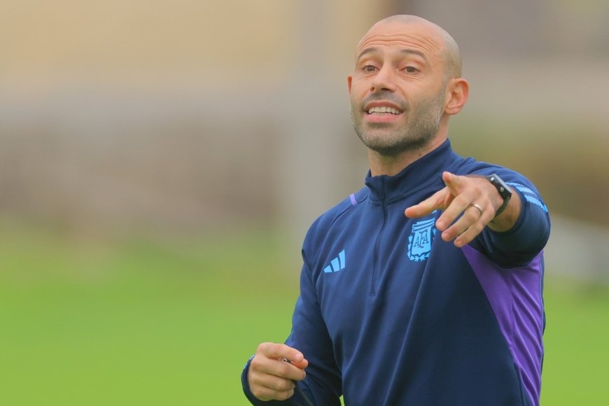 Javier Mascherano, entrenador de la selección sub-20. Crédito: AFA