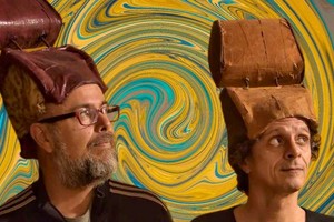 Dúo Los Hermanos Butaca: Germán Dominicé en la voz y Carlos Senin en la guitarra