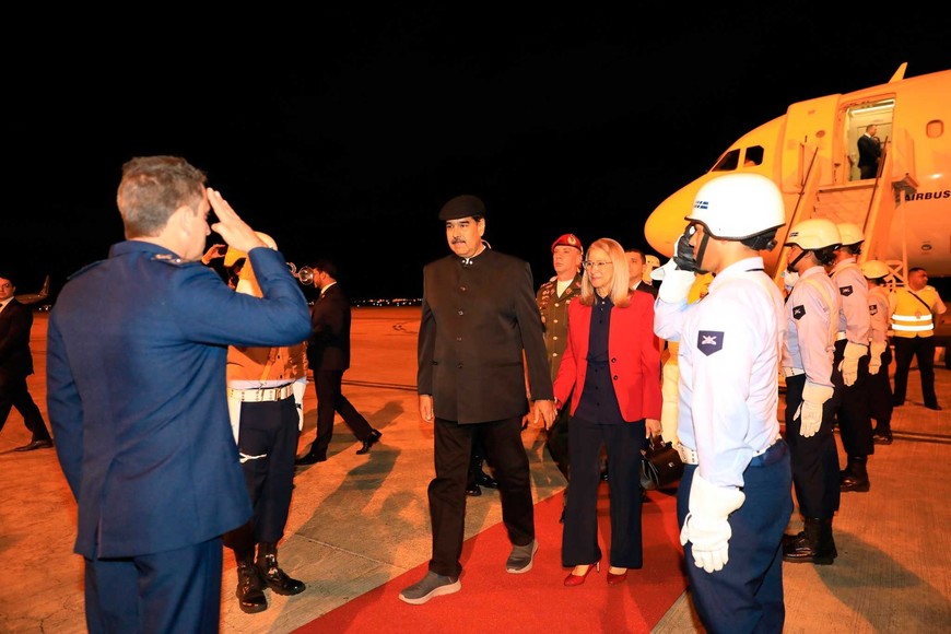 El líder venezolano llegó a la medianoche a Brasilia.