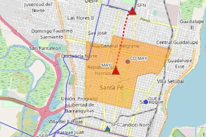 La nueva Estación Transformadora 132/33/13,2 kV Mayoraz se emplazará en 1° de Mayo, entre Lavaisse y Llerena, en un terreno cedido por la Municipalidad. Crédito: Gentileza.