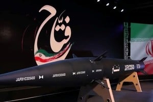 El misil hipersónico Fattah de Irán.
