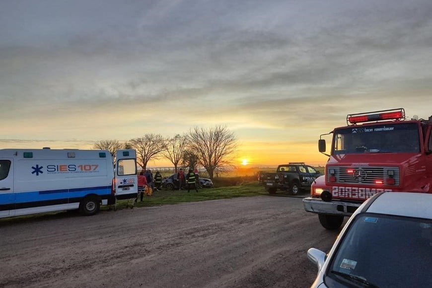 Los pasajeros fueron trasladado al hospital Dr. Jaime Ferré de Rafaela.