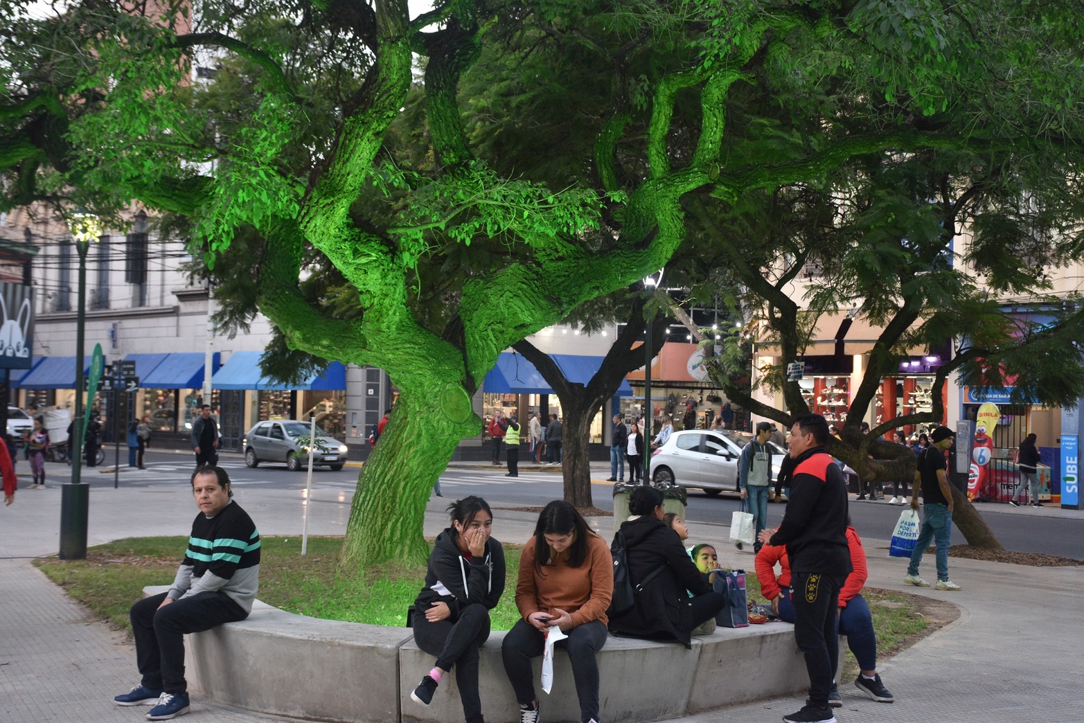 Acto de inauguración de la remozada Plaza del Soldado Argentino.
Foto: Manuel Fabatía
