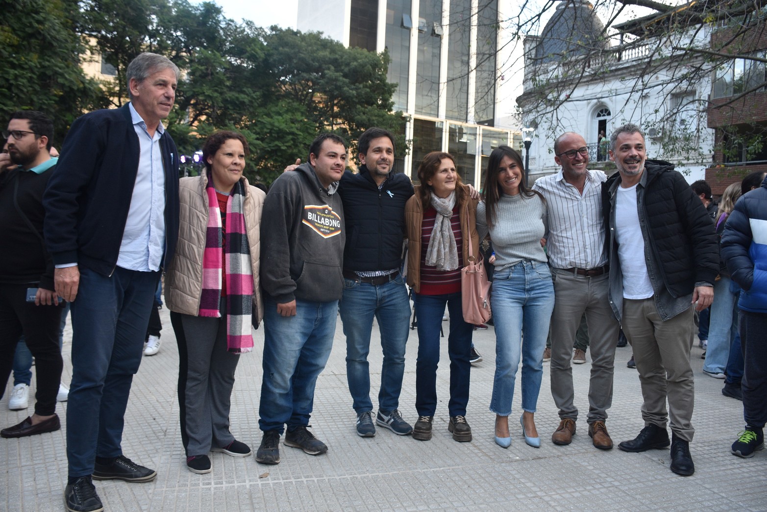 Acto de inauguración de la remozada Plaza del Soldado Argentino.
Foto: Manuel Fabatía